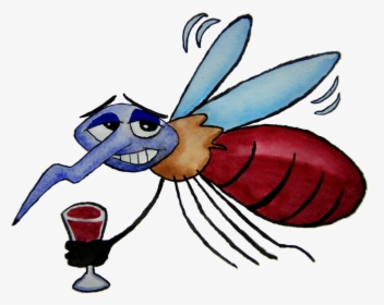 Mosquito Clipart Comic - Mosquito Drawing Cartoon, HD Png Download, Transparent PNG