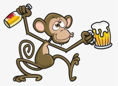 Drunk Monkey - Drunk Monkey Clipart, HD Png Download, Transparent PNG