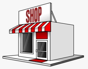 Shop, Store, Sale, Shopping, Building, Red, Awning - Retailer Clipart, HD Png Download, Transparent PNG