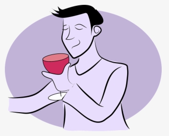 Man With Wine Cartoon, HD Png Download, Transparent PNG