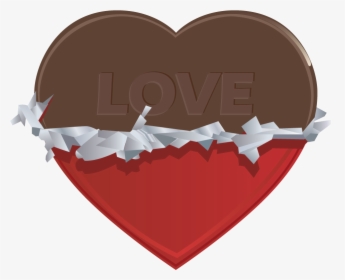Chocko Heart Png Clipart - Chocolate Heart Clipart Png, Transparent Png, Transparent PNG