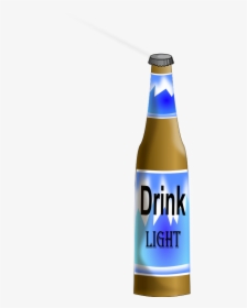 Beer Bottle - Beer Bottle Plain Vector Blue, HD Png Download, Transparent PNG