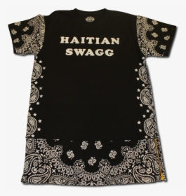 Image Of Haitian Swagg Black Bandana Print Extended - Motif, HD Png Download, Transparent PNG