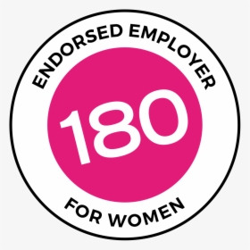 Official Work180 Endorsed Employer For Women Logo - Circle, HD Png Download, Transparent PNG
