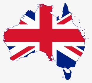 Flag Map Of Australia, HD Png Download, Transparent PNG