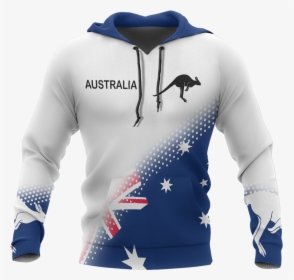 Australia Flag Zip Hoodie Dots Version Nnk, HD Png Download, Transparent PNG