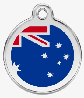 Red Dingo Stainless Steel & Enamel Australian Flag - Medaille Pour Cheval, HD Png Download, Transparent PNG