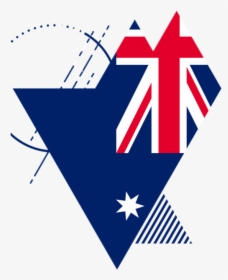 Heart Shape Australia Flag Png - Aboriginal And Australian Flag Combined, Transparent Png, Transparent PNG