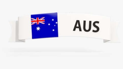 Flag On Banner - Australia Flag Png Banner, Transparent Png, Transparent PNG