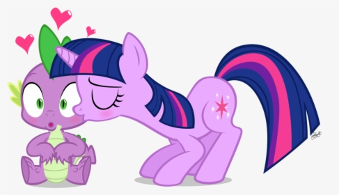 1280 X 914 4 - My Little Pony Twilight Sparkle Spike Kissing, HD Png Download, Transparent PNG