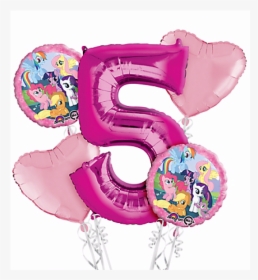 My Little Pony Madness Balloon Bouquet - Number 5 Birthday Balloon, HD Png Download, Transparent PNG