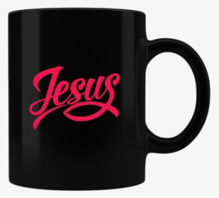 Jesus Fish Ceramic Black Coffee Mug - Mug, HD Png Download, Transparent PNG