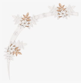 #mq #lace #flowers #flower #vector #border #borders - Headpiece, HD Png Download, Transparent PNG