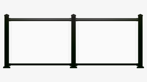 Glass Panel Black Handrail, HD Png Download, Transparent PNG