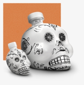 Kah Tequila Blanco White Skull 0,7 L Mexico , - Tequila, HD Png Download, Transparent PNG
