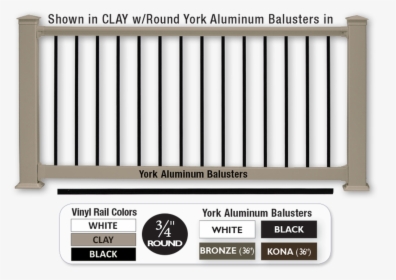 200 York Railing / Clay - Porch Railing Clay Color, HD Png Download, Transparent PNG