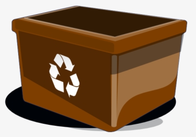Recycle Bin Svg Clip Arts - Brown Recycle Bin Png, Transparent Png, Transparent PNG
