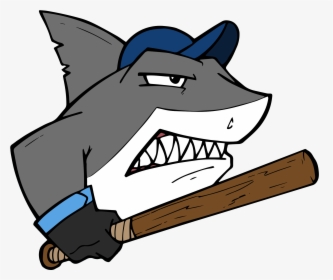 Clipart Shark Baseball - Shark With A Baseball Bat, HD Png Download, Transparent PNG