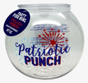 Patriotic Punch Recipe Acrylic Fish Bowl - Cosmetics, HD Png Download, Transparent PNG