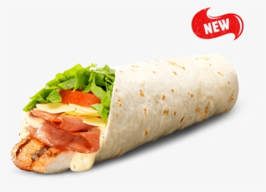 Grilled Chicken Caesar Wrap - Sandwich Wrap, HD Png Download, Transparent PNG