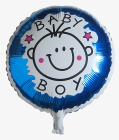 Round Baby Shower Mylar Balloon - Baby Boy Round Foil Balloon, HD Png Download, Transparent PNG