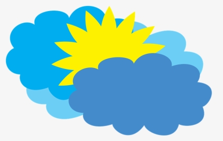 Cloudy Weather Forecast Partly Cloudy Clipart , Png - Cloudy Rainy Weather Clipart, Transparent Png, Transparent PNG