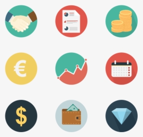 Clip Art Financial Icons Free Vector - Financial Icons Png, Transparent Png, Transparent PNG