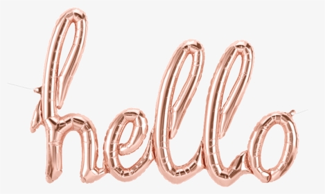 Rose Gold Balloons Letters, HD Png Download, Transparent PNG