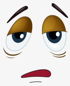Clipart Free Library Cartoon Emoticon Caricature Smiley - Tired Eyes Clipart, HD Png Download, Transparent PNG