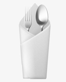 Spoon And Fork In Napkin - Mobile Phone, HD Png Download, Transparent PNG