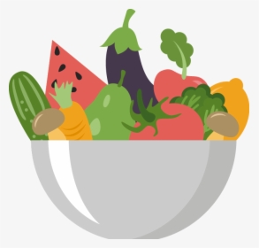 Fruit Salad Vegetable Auglis Clip Art - Fruit And Vegetables Cartoon Png, Transparent Png, Transparent PNG