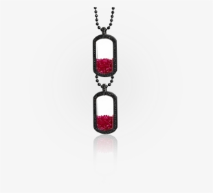 Ruby Floating Dog Tags Pendant - Dogtags Diamonds, HD Png Download, Transparent PNG
