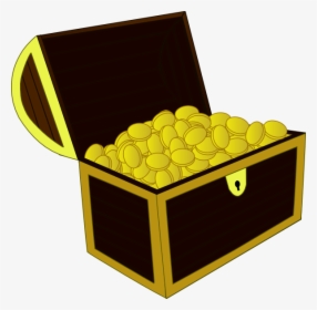 Treasure Chest Svg Clip Arts - Open Treasure Chest Cartoon, HD Png Download, Transparent PNG