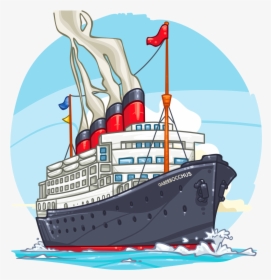 Clip Art Item Detail Ship Itembrowser - Cruise Ship Cartoon Png, Transparent Png, Transparent PNG