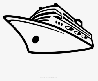 Cruise Ship Coloring Page - Nave Stilizzata Disegno, HD Png Download, Transparent PNG