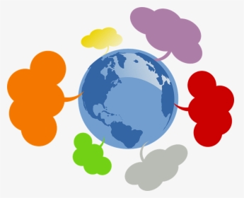 Community Network Globe World Earth International - Clipart Communication Symbol, HD Png Download, Transparent PNG