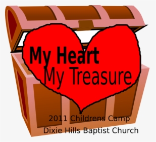 My Heart My Treasure Svg Clip Arts - Treasure Chest Clip Art, HD Png Download, Transparent PNG