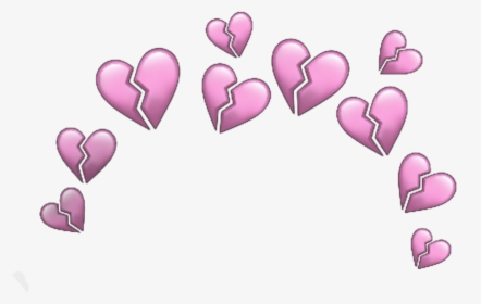 #crown #coronas #corona #pink #rosa #sad #triste - Blue And Red Heart Emoji, HD Png Download, Transparent PNG