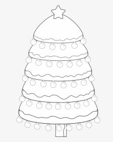 Xmas Tree Black White Christmas 555px - Christmas Tree, HD Png Download, Transparent PNG
