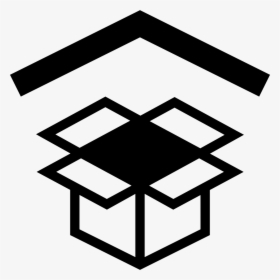 Dropbox Symbol With Arrowhead Up - Product Service Icon Png, Transparent Png, Transparent PNG