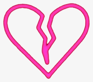#broken #heart #iphone #emoji #heartbreak #neon #corazon - Iphone Broken Heart Emoji Png, Transparent Png, Transparent PNG