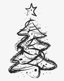 Minimalist Christmas Tree Drawing, HD Png Download , Transparent Png Image  - PNGitem