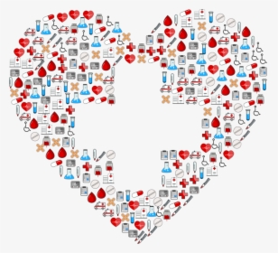 Heart,square,symmetry - Clip Art Medical, HD Png Download, Transparent PNG