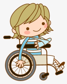 Cartoon Patient Wheelchair Element - Clipart Nurse And Patient, HD Png Download, Transparent PNG