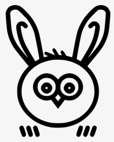Owl Bunny Rabbit Ears - Portable Network Graphics, HD Png Download, Transparent PNG