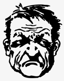 Angry Man, Grumpy, Frown, Angered, Annoyed, Aggravated, HD Png Download, Transparent PNG