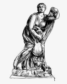 Transparent Zeus Clipart - Greek Statue Clip Art, HD Png Download, Transparent PNG