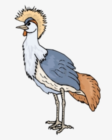 Crane Vector Animal - Animasi Bergerak Burung Unta, HD Png Download, Transparent PNG