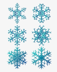 Christmas Snowflake Winter Blue Element Png And Vector - Copo De Nieve Azul Png Transparente, Png Download, Transparent PNG