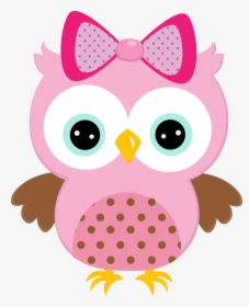 Pink Baby Bird Clipart - Cute Owl Clipart, HD Png Download, Transparent PNG